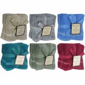 Wholesale - 6pk 13"x13" HAMLEY WASH CLOTHS C/P 48, UPC: 837413005298